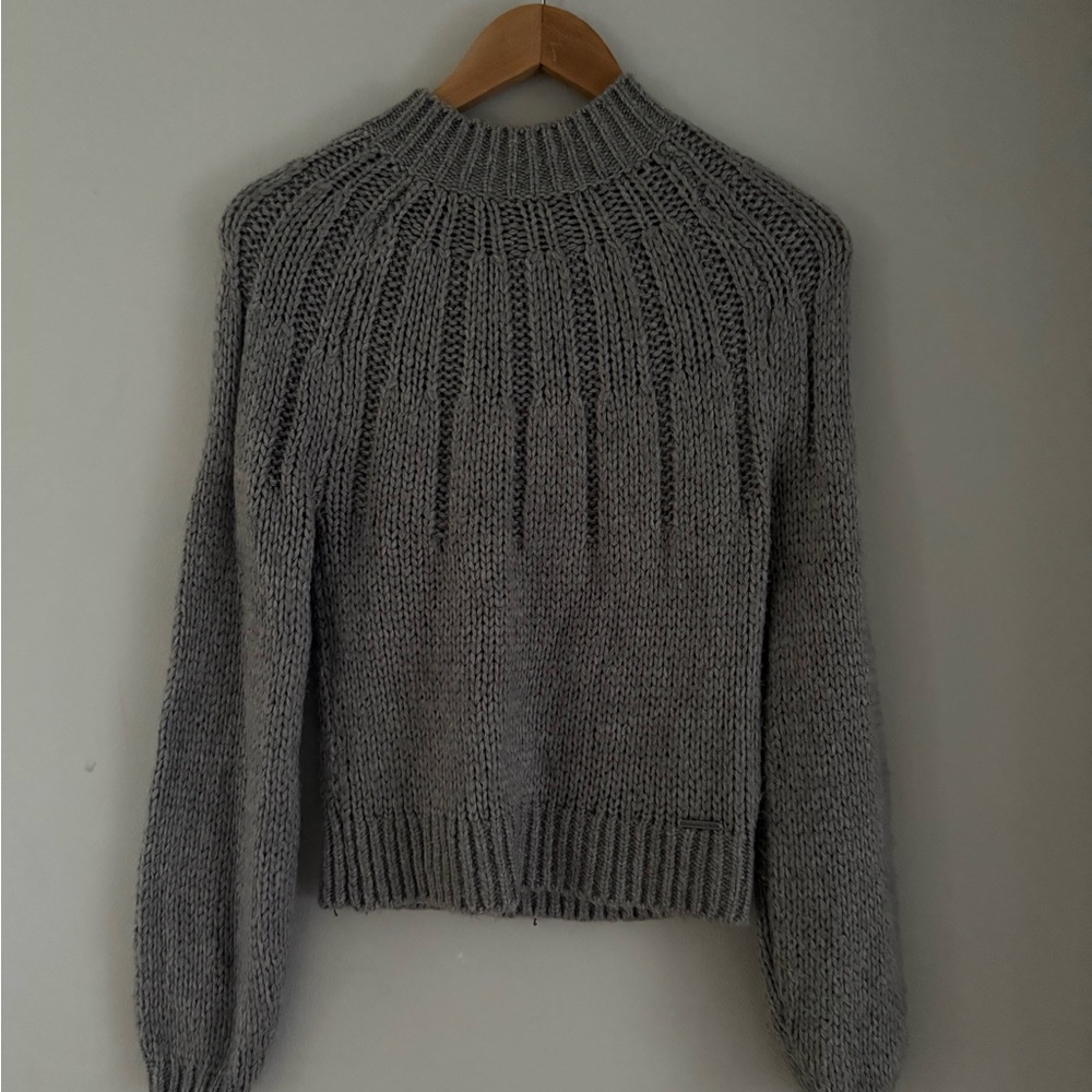 Abercrombie & Fitch Charcoal Turtleneck Sweater